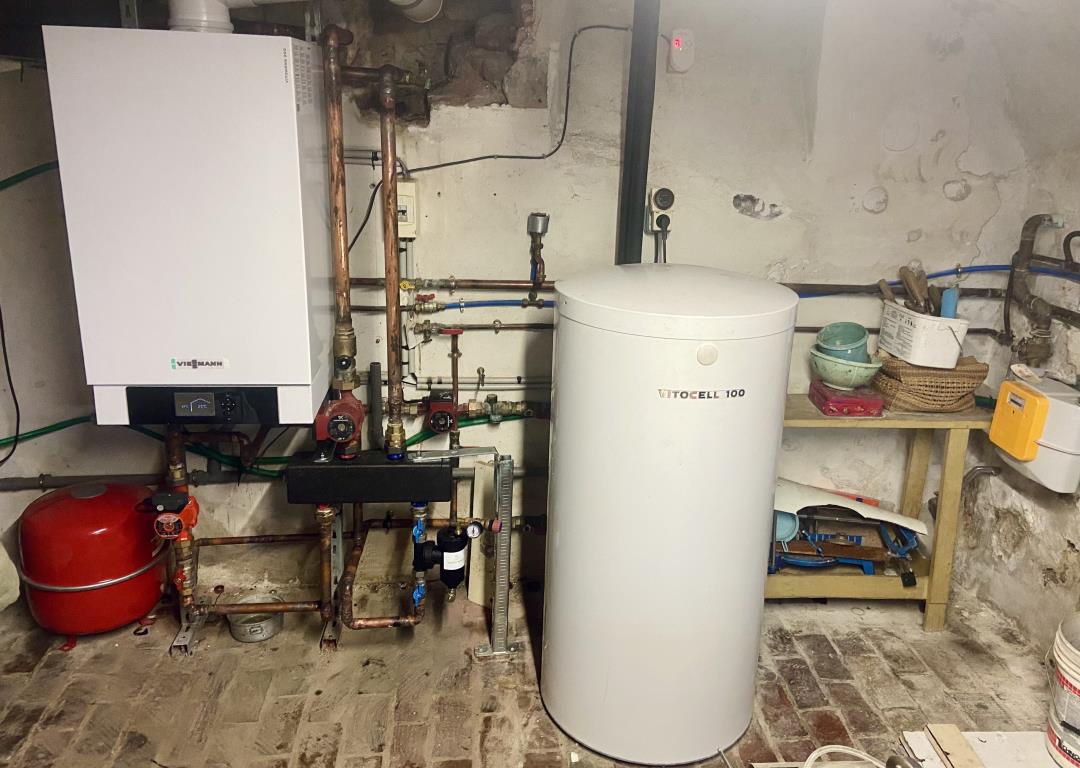 Chaudière Viessmann avec ballon d’eau chaude Vitocell