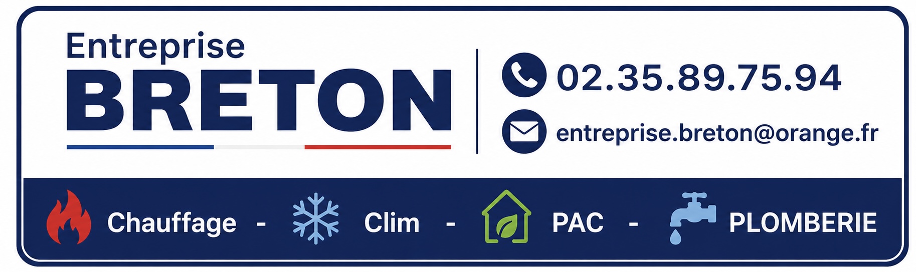 Entreprise Breton — Chaudières, chauffage, climatisation, pompe à chaleur et plomberie